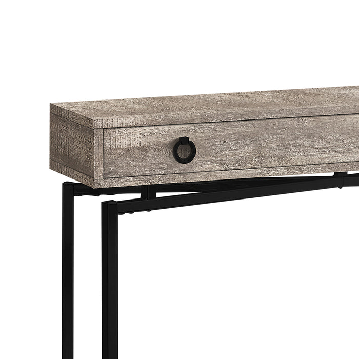 Harper 42.5\" Sofa Table with Drawer - Taupe Reclaimed Wood-Look