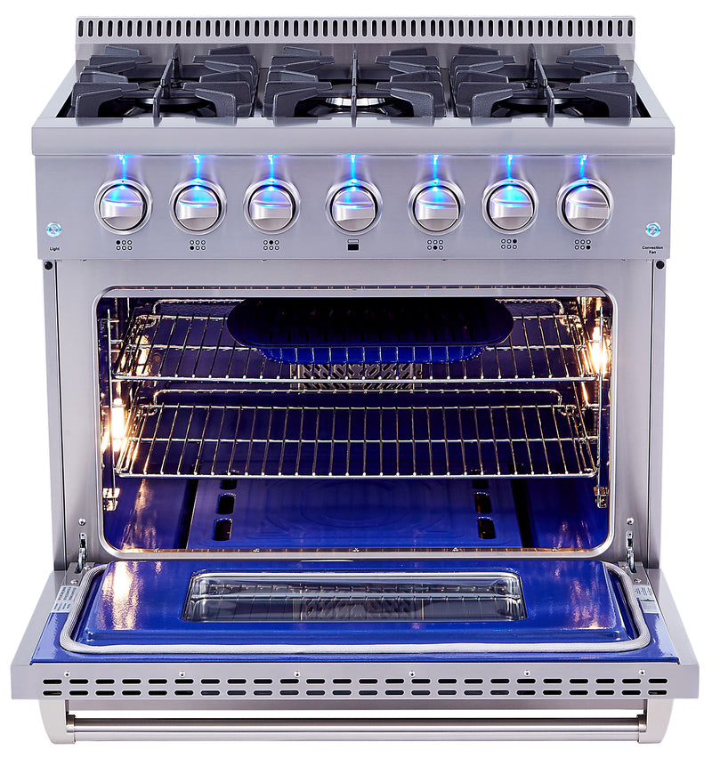 Thor Kitchen 5.2 Cu. Ft. Freestanding Dual Fuel Range HRD3606USS The Brick