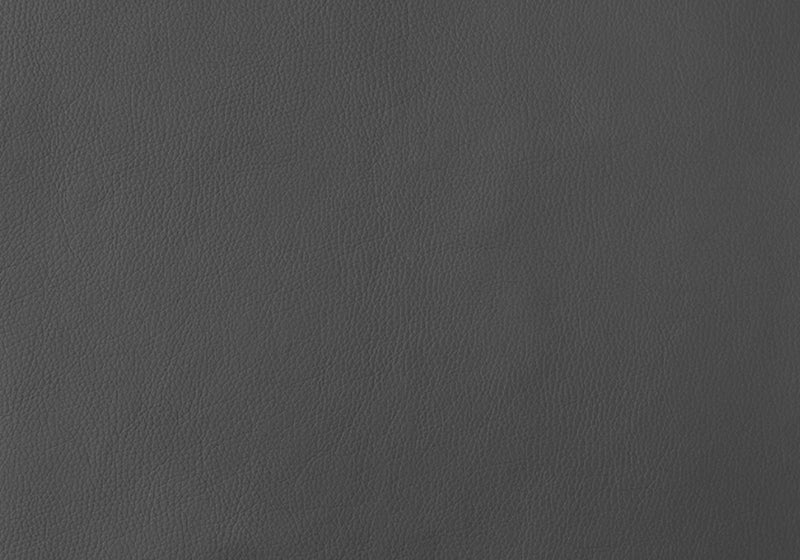 2pcs Grey Leather-look Chrome Dining Chair