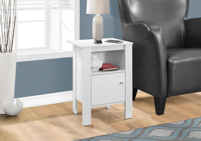 White Side Table Nightstand