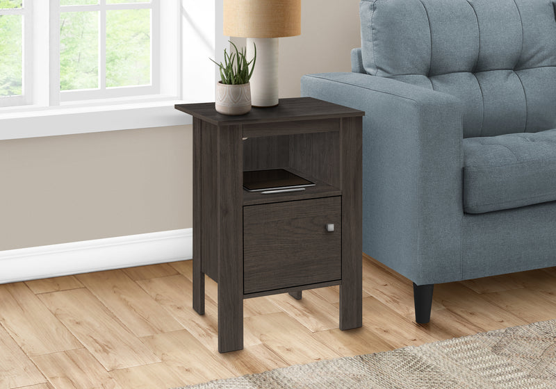 Brown Oak Side Table Nightstand
