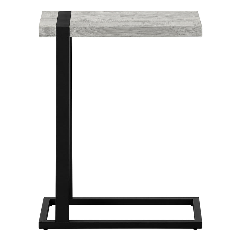 Grey Reclaimed Woodlook Black Metal Side Table The Brick