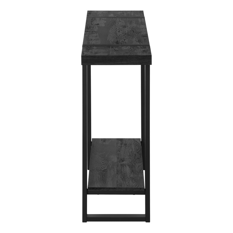 Black Reclaimed Woodlook Black Accent Table The Brick