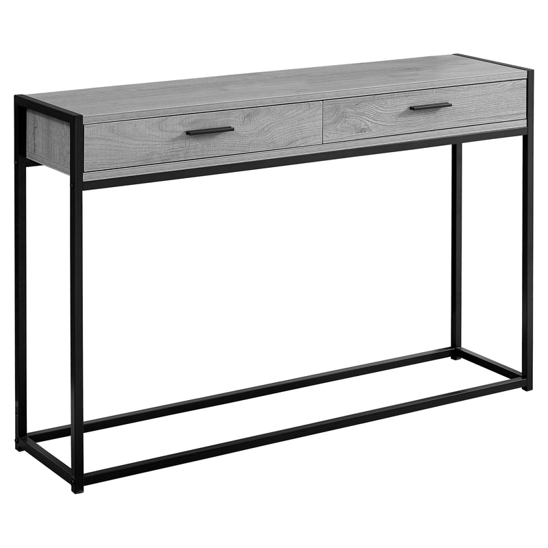 Grey Black Metal Hall Console Accent Table The Brick