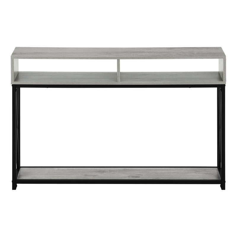 Grey Black Metal Hall Console Accent Table The Brick