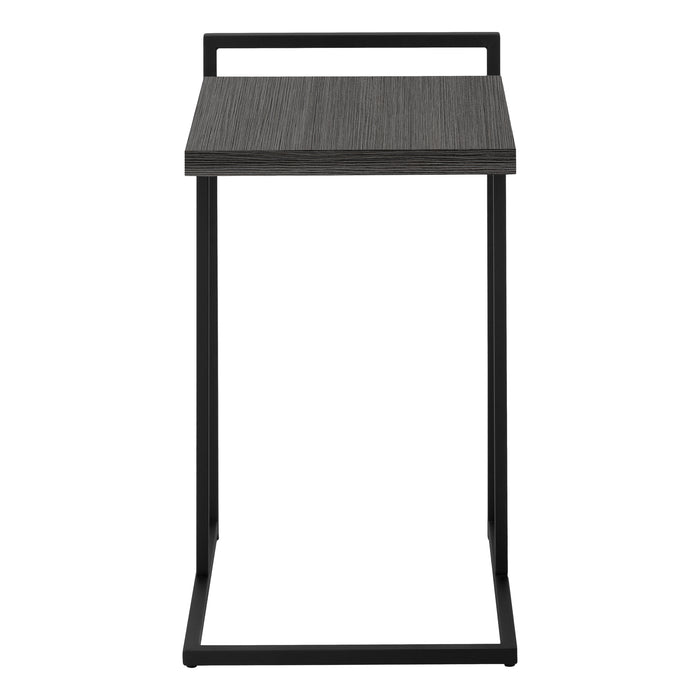 Grey Black Metal Side Table