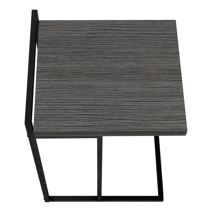 Grey Black Metal Side Table