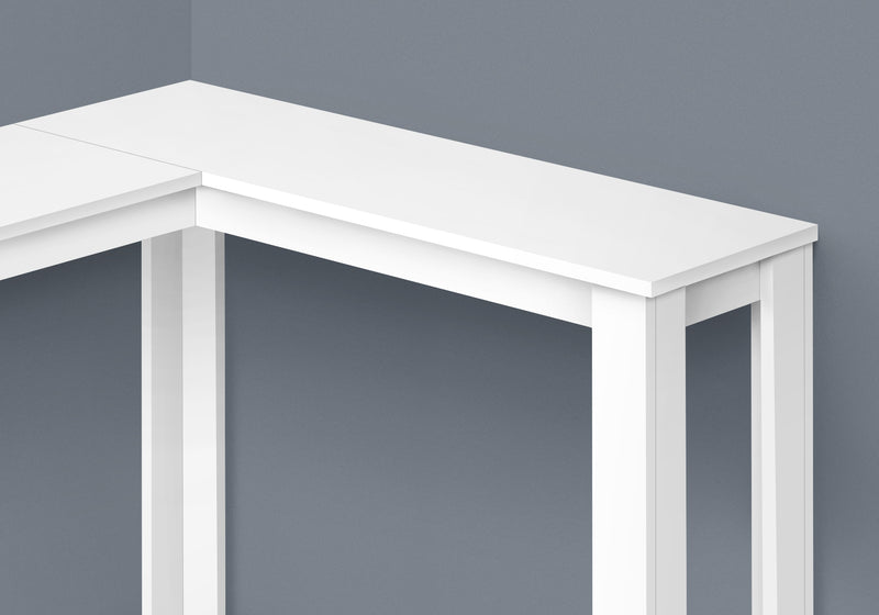 White Corner Console Accent Table