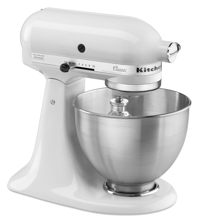 KitchenAid Classic Series 4.5Quart TiltHead Stand Mixer K45SSWH