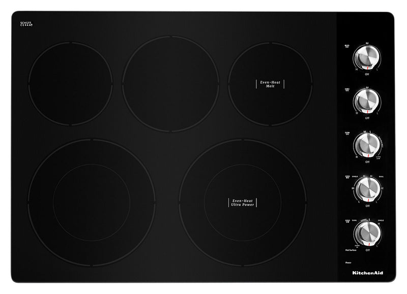 KitchenAid 30" 5Element Electric Cooktop Stainless Steel KCES5