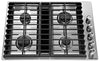 KitchenAid 30\" 4-Element Gas Cooktop - Stainless Steel - KCGD500GSS
