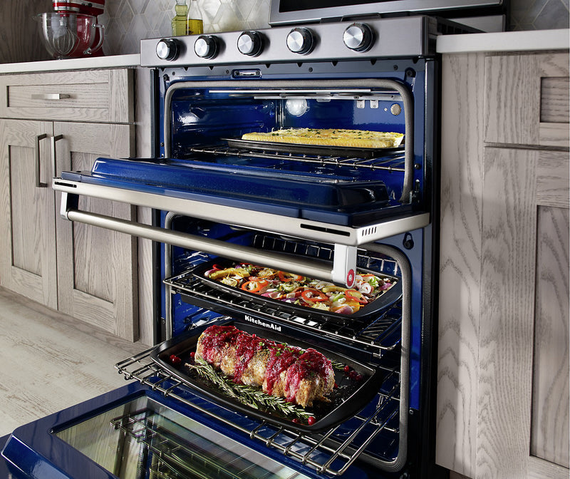 Kitchenaid gas double wall oven deals