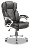 Lodwig 26\" Deluxe Office Chair - Black Faux Leather
