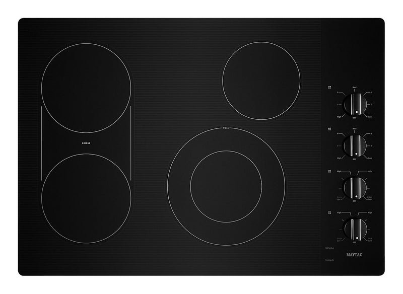 Maytag 30\" 4-Element Electric Cooktop - Black - MEC8830HB