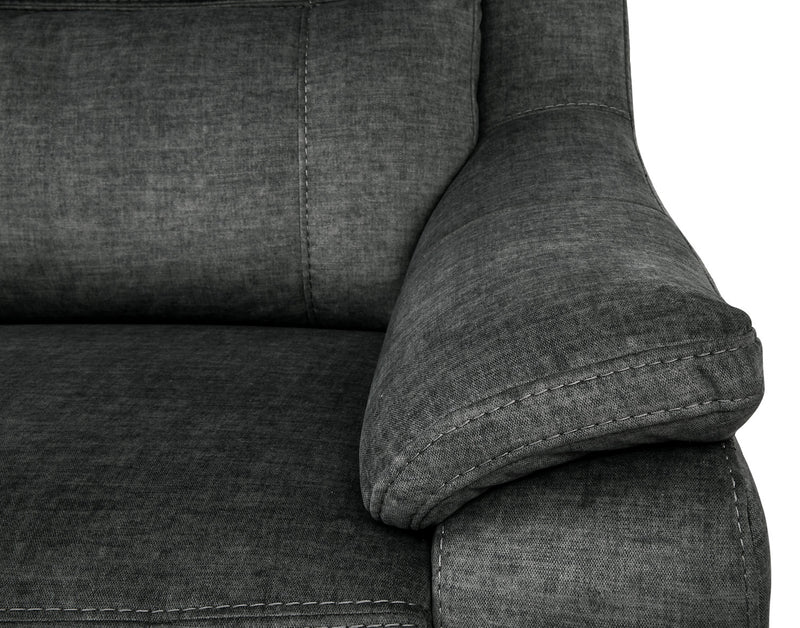 Cindy Crawford Home Novo 80" Grey Fabric Sofa The Brick