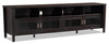 Palmer 80\" TV Stand with Storage and Cable Management for TVs up to 90\"- Reddish Brown