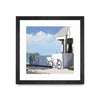 \"Key West Cabana Ii\" Matted and Framed Black 36x36 Wall Art