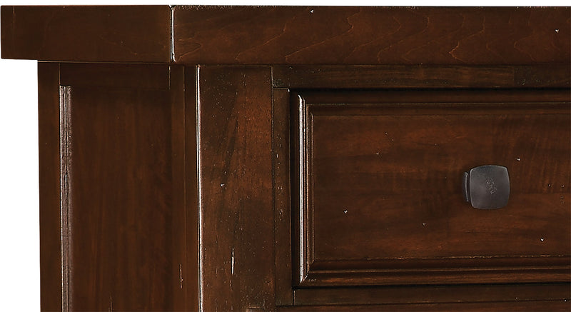 Sonoma 5pc Bedroom Set with Storage Bed, Dresser & Mirror, Mango Brown - King Size