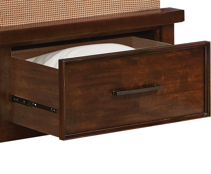 Sonoma 5pc Bedroom Set with Storage Bed, Dresser & Mirror, Mango Brown - King Size