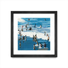 \"Surf's Up\" Matted and Framed Black 36x36 Wall Art