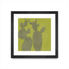 \"Opuntia I\" Matted and Framed Black 30x30 Wall Art