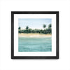 \"Paradis Ii\" Matted and Framed Black 30x30 Wall Art
