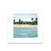 \"Paradis Ii\" Matted and Framed White 36x36 Wall Art