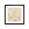\"Beach Goer Iv\" Matted and Framed Black 36x36 Wall Art