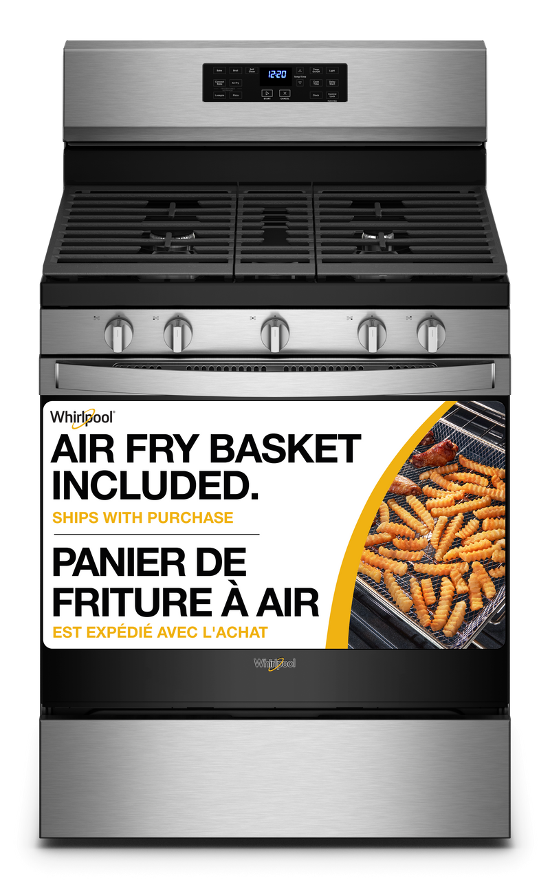 Whirlpool 5 Cu. Ft. Gas Range with 5 in 1 Air Fry Oven