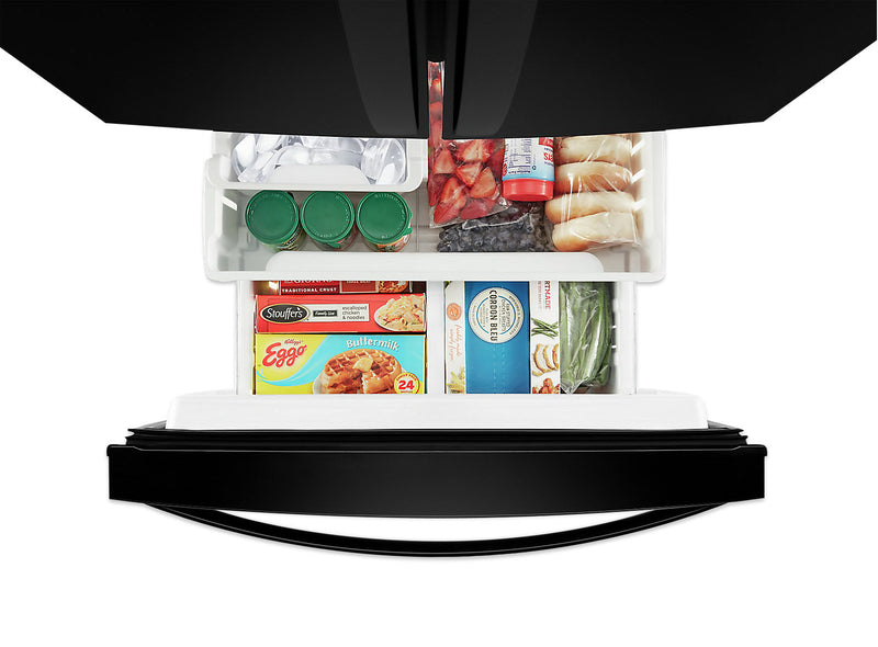 Whirlpool 30\" 20 Cu. Ft. French-Door Refrigerator - Black - WRF560SMHB