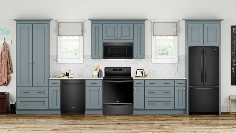 Whirlpool 30\" 20 Cu. Ft. French-Door Refrigerator - Black - WRF560SMHB