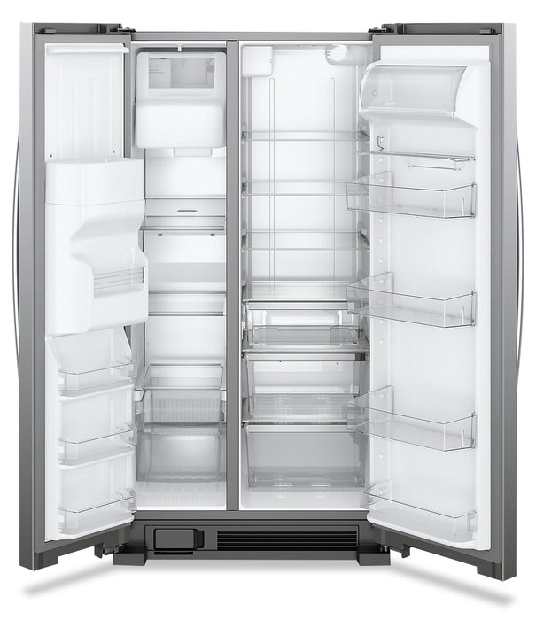 Whirlpool 36\" 25 Cu. Ft. Side-by-Side Refrigerator - Fingerprint Resistant Stainless Steel - WRS325SDHZ