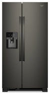 Whirlpool 36\" 25 Cu. Ft. Side-by-Side Refrigerator - Black Stainless - WRS555SIHV