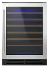 Whirlpool 24\" 5 Cu. Ft. Undercounter Wine Refrigerator - Stainless Steel - WUW35X24DS