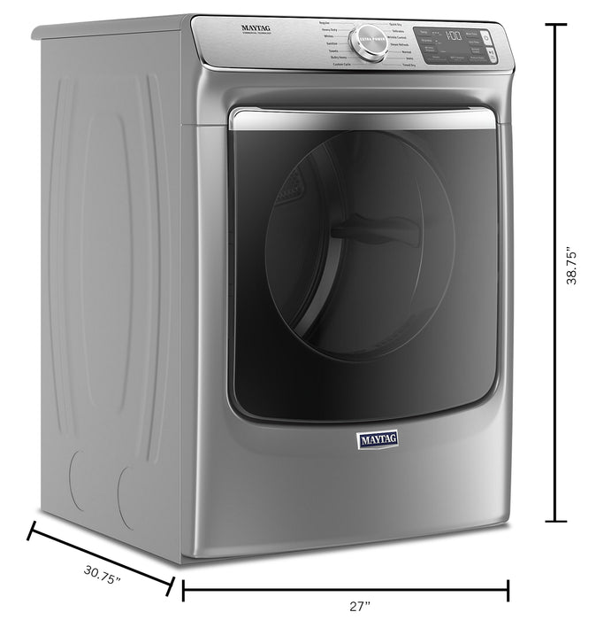 Maytag 7.3 Cu. Ft. Smart Electric Dryer with Steam - Metallic Slate - Stackable - YMED8630HC