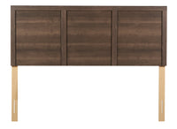 Aida Panel Headboard, Made in Canada, Brown - Queen Size