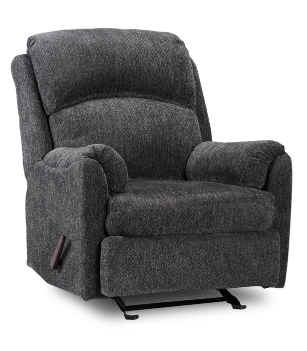Made in Canada Baron 32\" Chenille Fabric Glider Reclining Chair - Grey