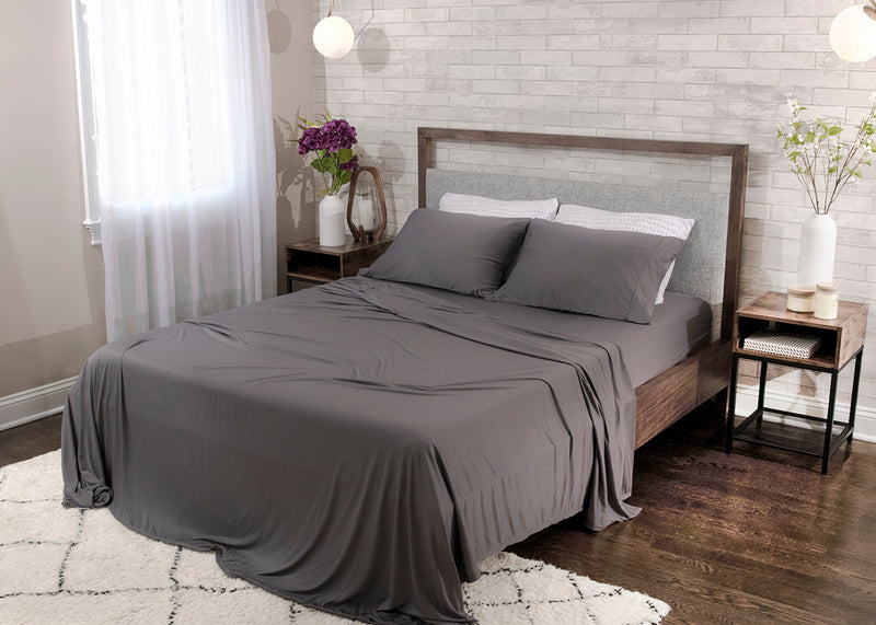 BEDGEAR Dri-Tec® 4-Piece Queen Sheet Set - Grey