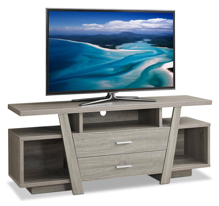 Loris 60\" TV Stand with Storage and Cable Management for TVs up to 65\"- Dark Taupe