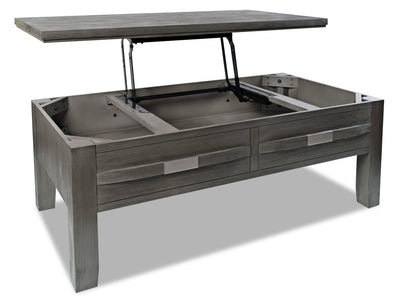 Bronx Coffee Table with Lift-Top - Grey - Industrial style Coffee Table in Medium grey