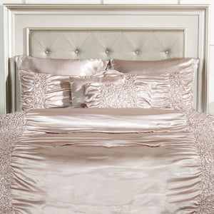 Beatrice 7-Piece King Comforter Set - Taupe