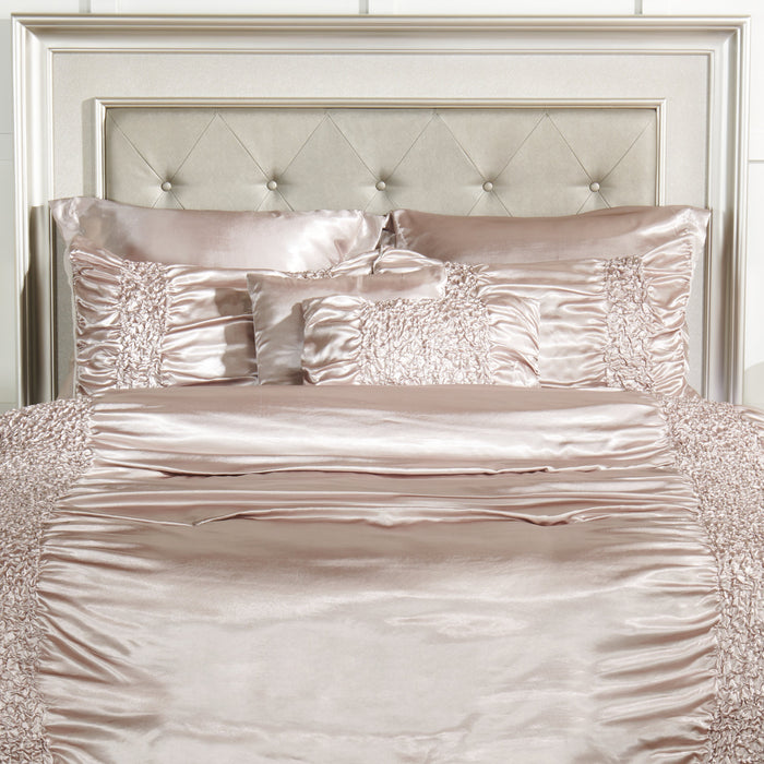 Beatrice 7-Piece Queen Comforter Set - Taupe