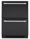 Cafe 24\" 5.7 Cu. Ft. Dual Drawer Refrigerator - Matte Black - CDE06RP3ND1