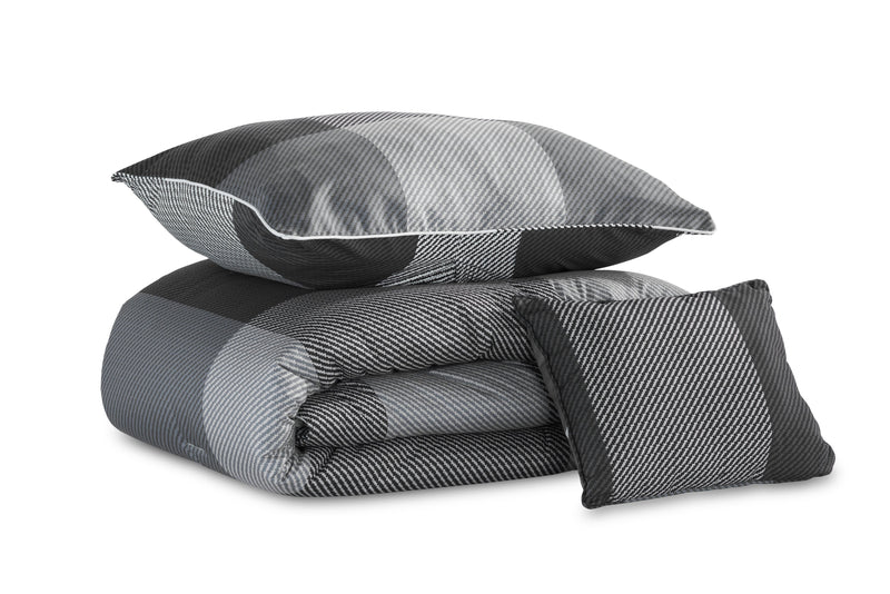 Charlie 4-Piece Full/Queen Comforter Set - Grey