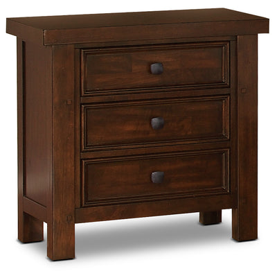 Sonoma Nightstand - Dark Brown - Rustic style Nightstand in Dark Brown