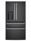 Cafe 36\" 27.8 Cu. Ft. French-Door Refrigerator - Matte Black - CVE28DP3ND1