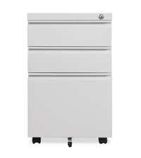 Tygerclaw 3-drawer Wheeled Mobile File Cabinet With Lock Filing Cabinet
