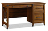 Carson Forge 53.15\" Office Desk with 3-Drawers - Washington Cherry