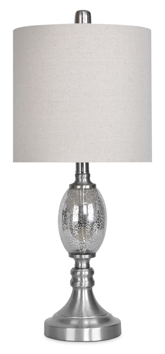 Modern Mercury Glass with Brushed Nickel Table Lamp The Brick