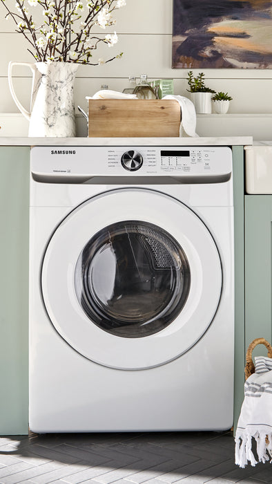 Samsung 7.5 Cu. Ft. Electric Dryer - White - Stackable - DVE45T6005W/AC